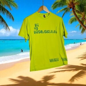 Molokai Oiwi Maui Jim M Graphic T-Shirt in Bright Yellow